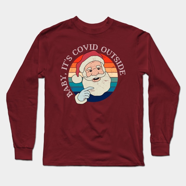 Funny Christmas Santa Claus Long Sleeve T-Shirt by ShopBuzz